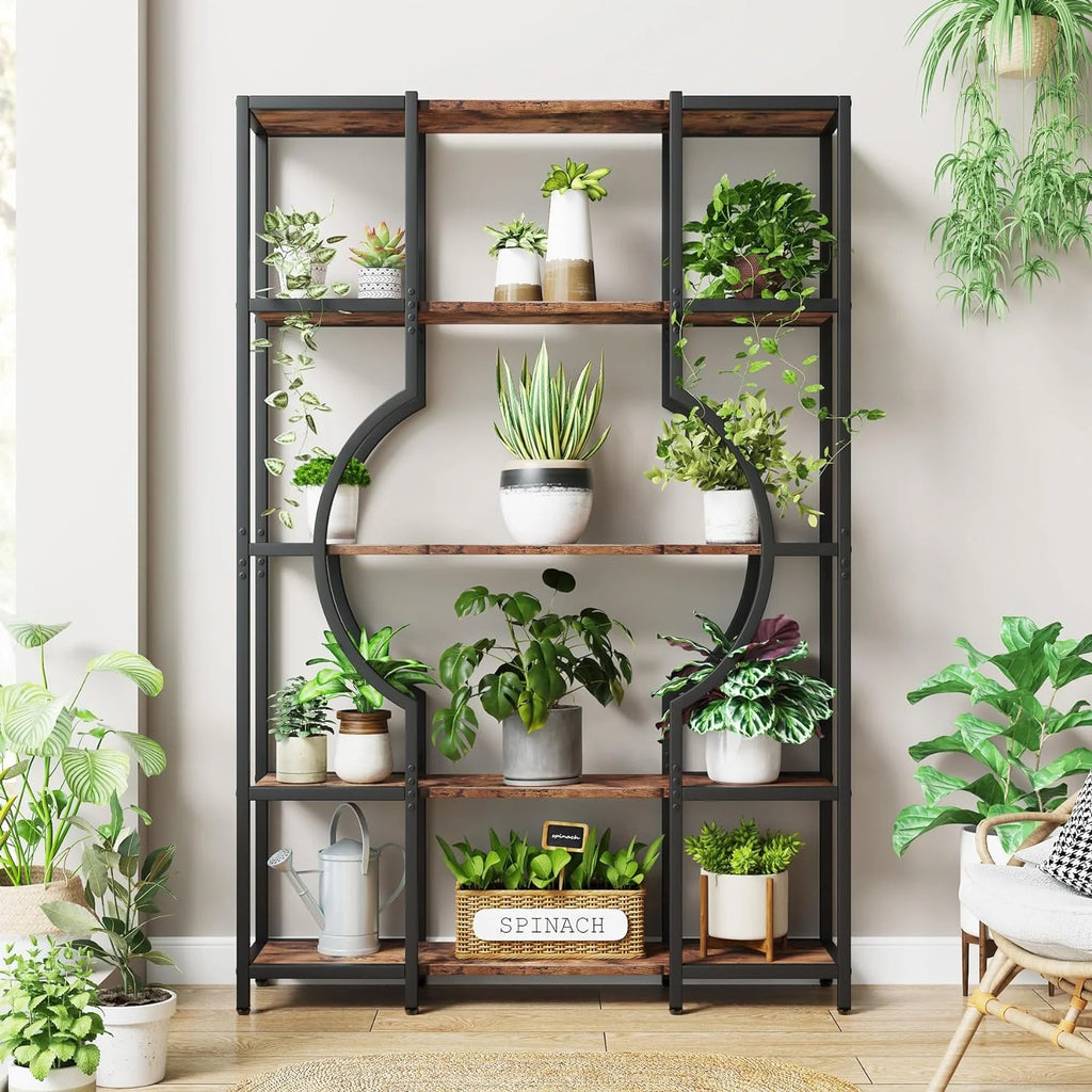 5-Tier Wooden Bookshelf and Bookcase with 12 Open Shelves N568979