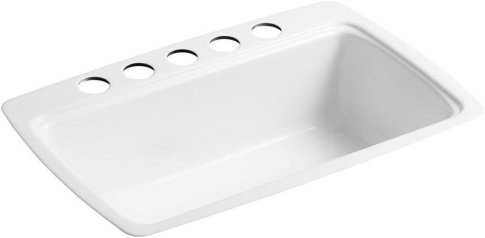 White Undercounter Kitchen Sink H315