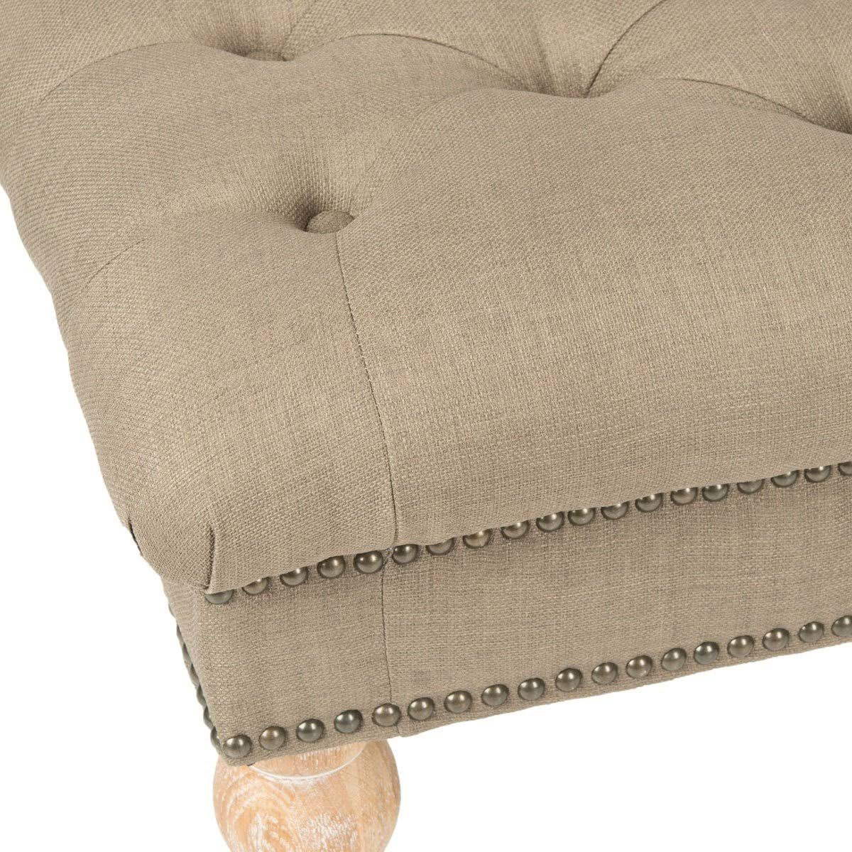Tufted Bench, Taupe Q880