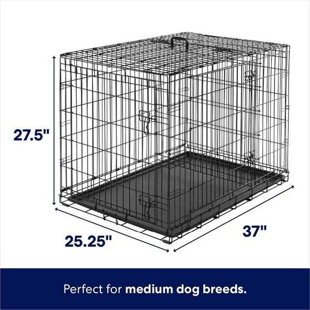 Heavy Duty 3 Door Collapsible Wire Dog Crate U57267