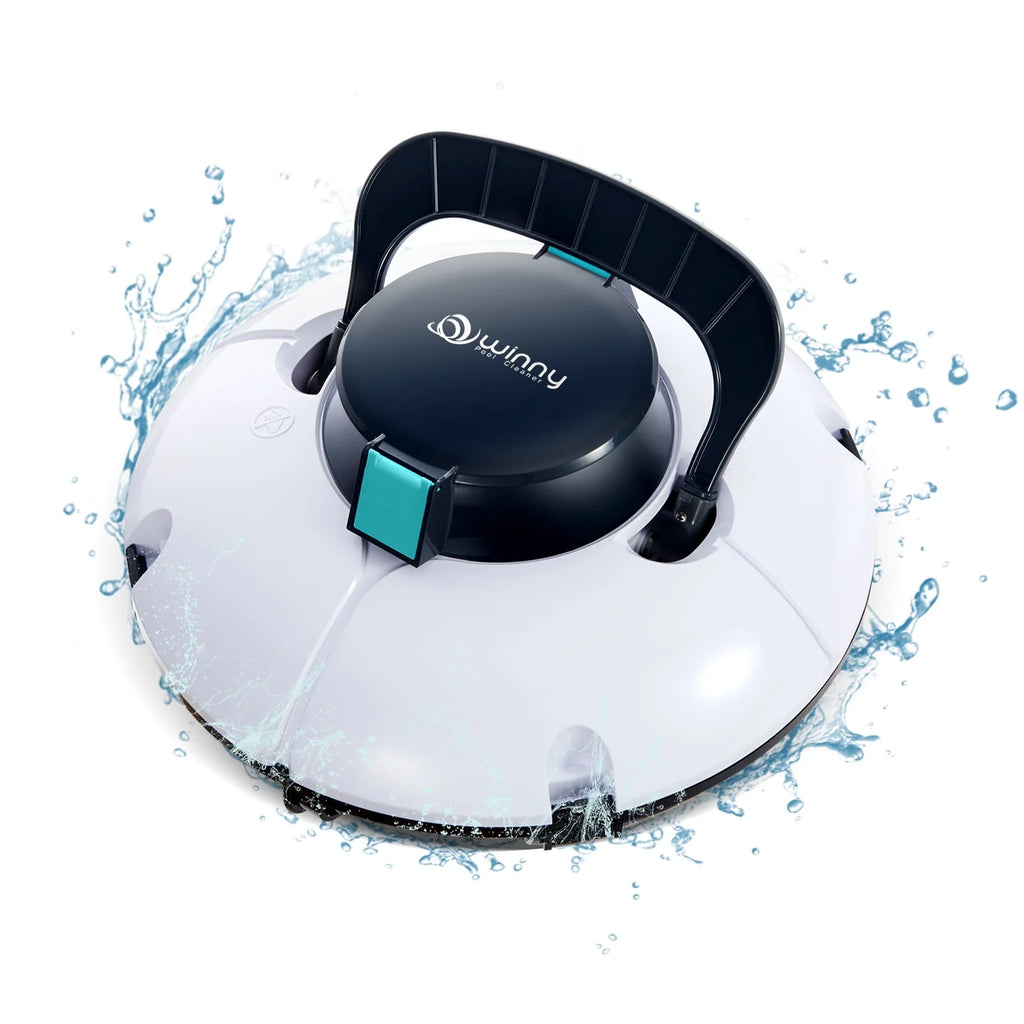 Cordless Robotic Pool Cleaner with Dual Suction Ports W77271