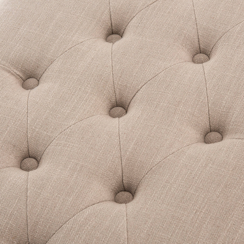 Tufted Bench, Taupe Q880