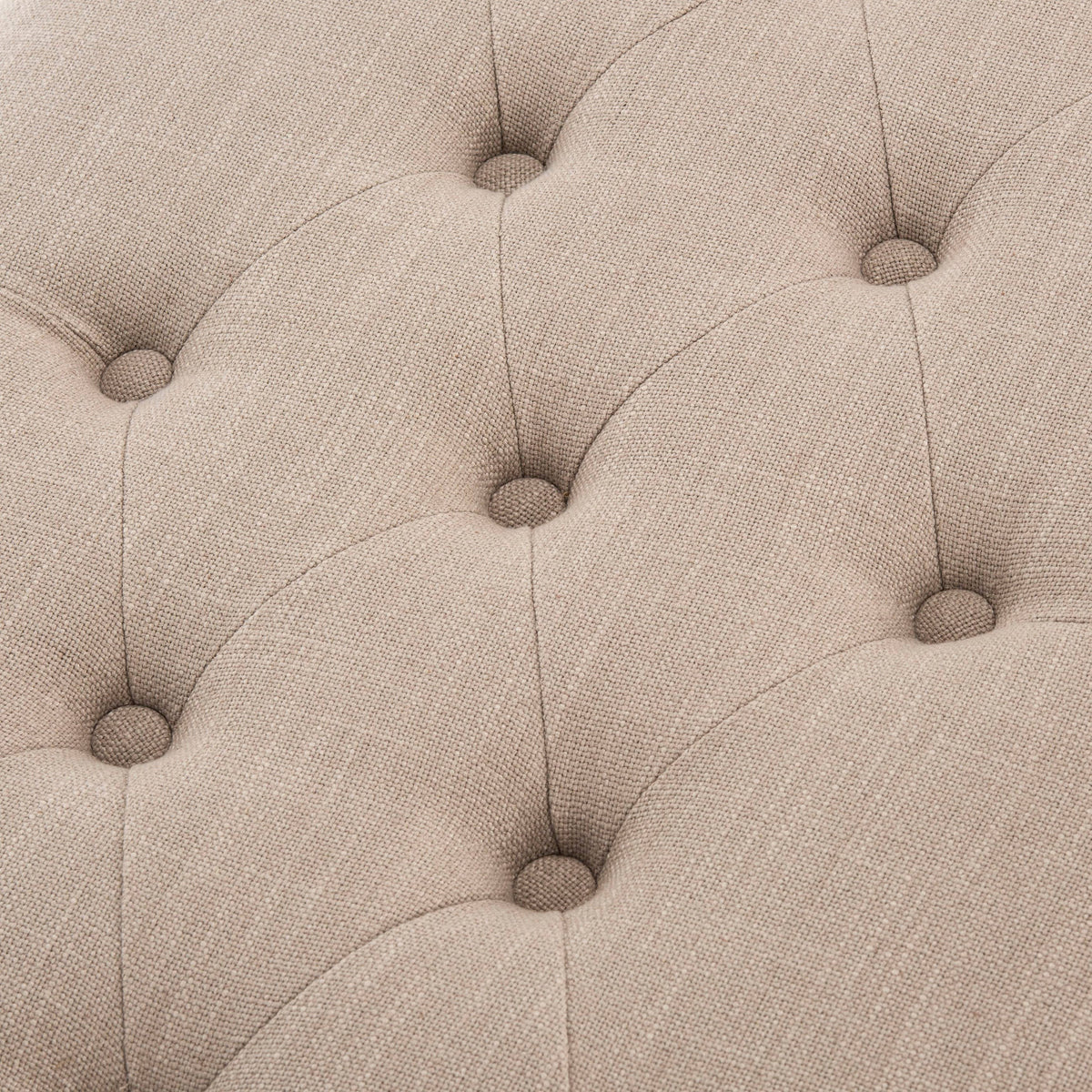 Tufted Bench, Taupe Q880