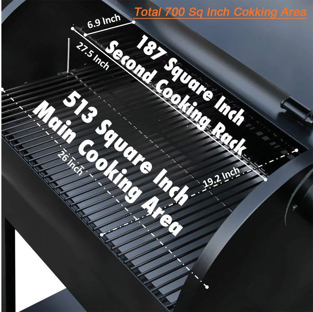Wood Pellet Smoker 8 in 1 BBQ Grill 700 sq inch R5747