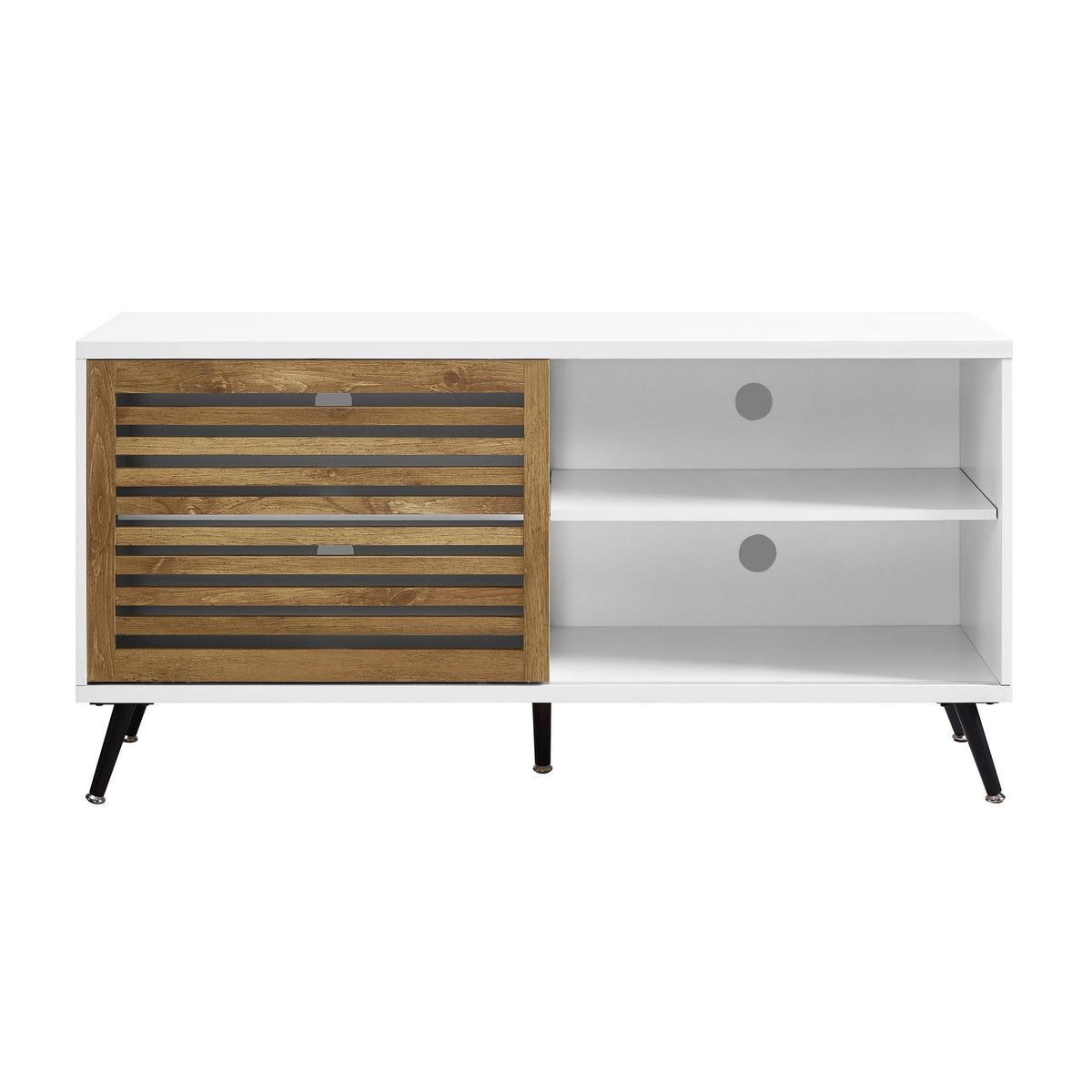 Sliding Door TV Console - Grey Wash B210