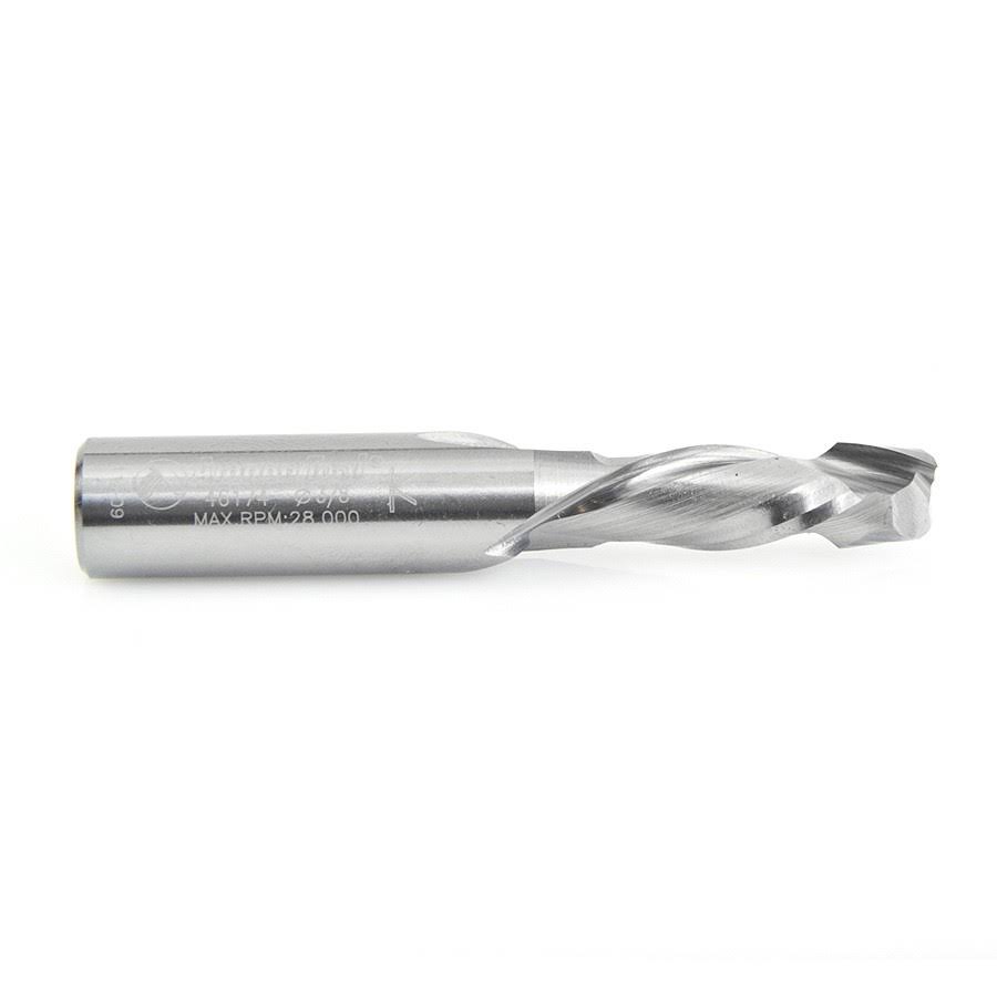 Solid Carbide Compression Spiral 3/8 Dia x 1 inch x 1/2 Shank W7941