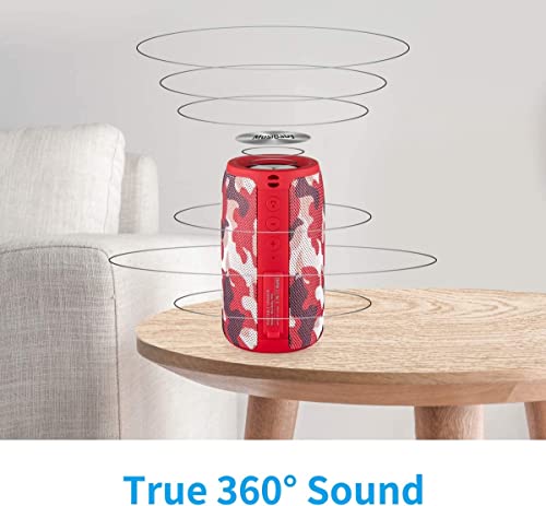 Bluetooth Speaker, Small Portable Speaker, Waterproof, Wireless, Bass, HD Sound, 24H Playtime T257720