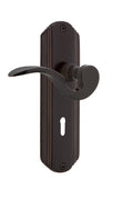 Timeless Bronze Passage Door Lever Set with Deco Ros Q508663
