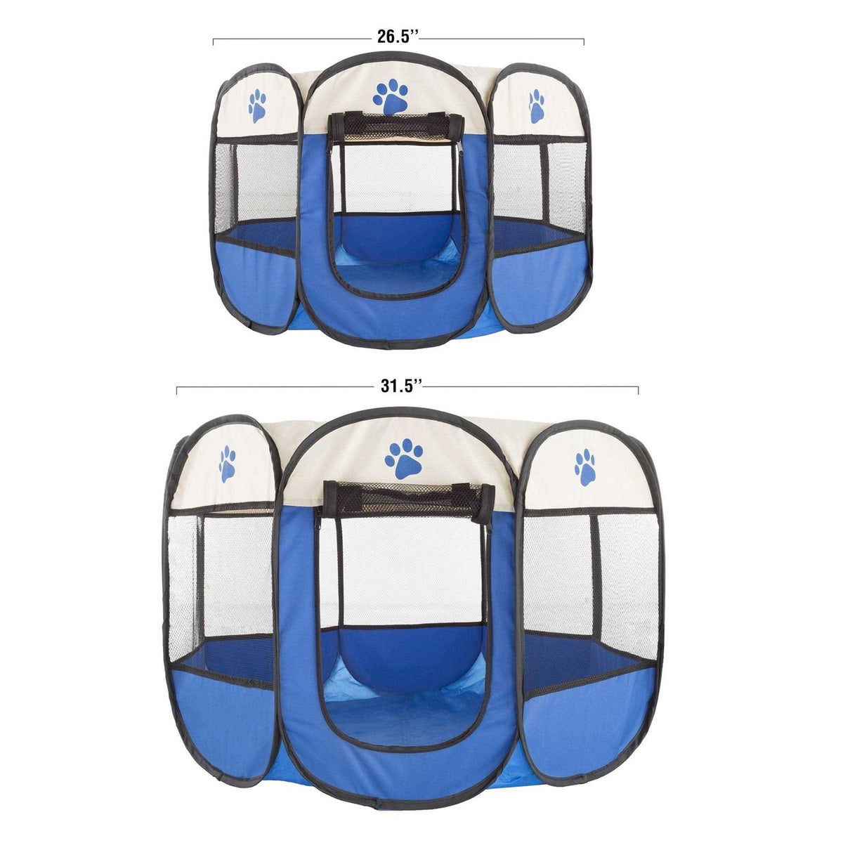 Pop-Up Pet Playpen with Carrying Case Blue T756