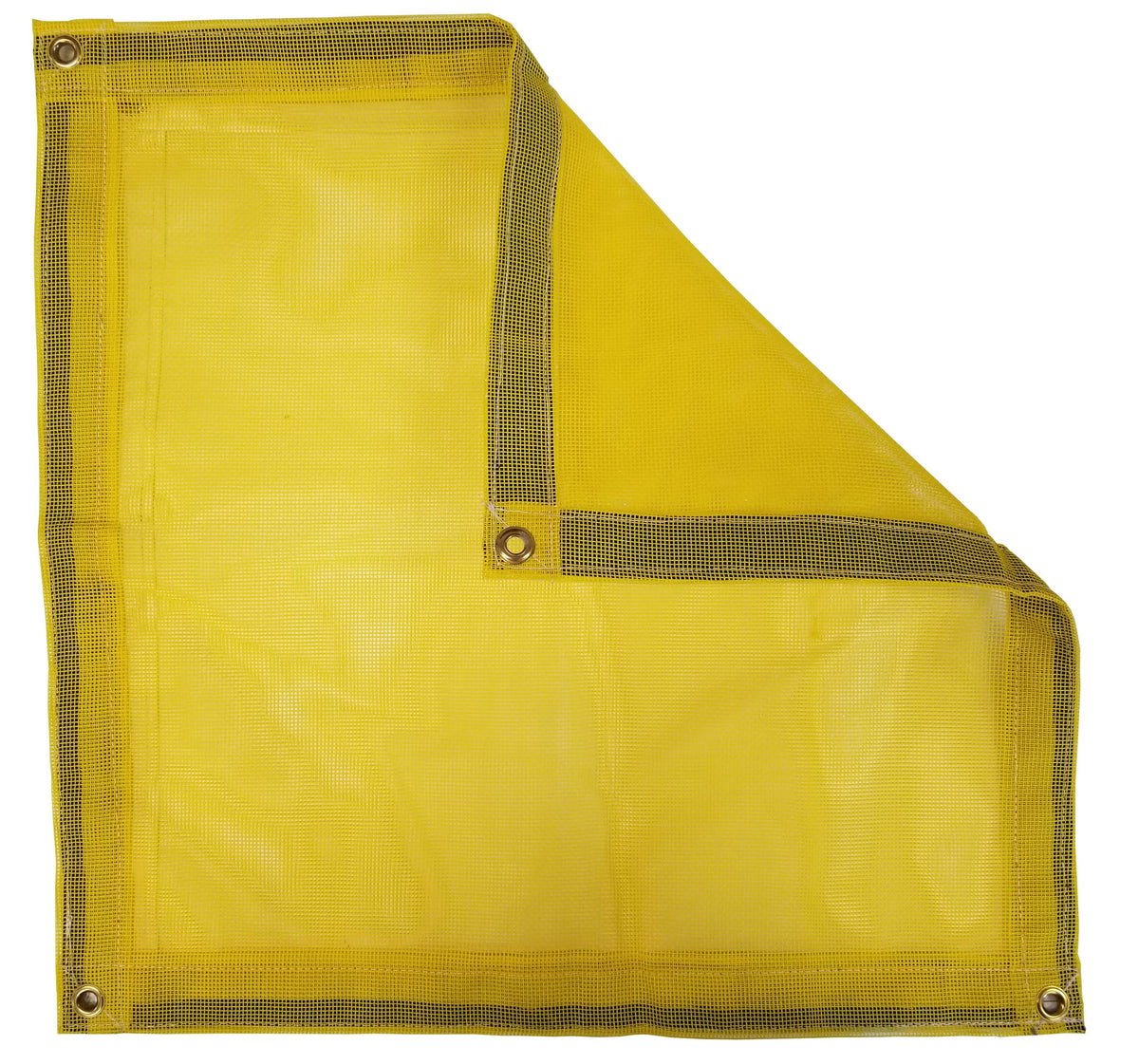 10 x 50 ft Yellow Vinyl Coated Mesh Tarp 10 oz. A496067